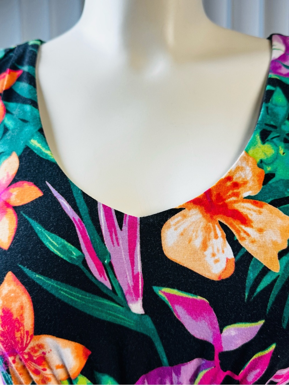 Tommy Bahama Tropical Floral Maxi Dress Medium Hawaiian Resort Vacation - Picture 3 of 11